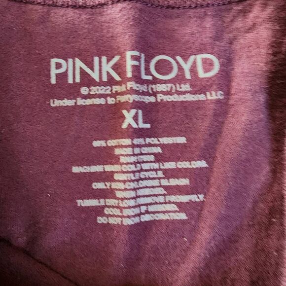 Pink Floyd Dark Side Of The Moon Dark Pink Tshirt With Graphics Size XL - Picture 4 of 5